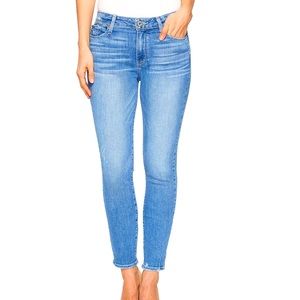 Paige Women's Hoxton High Rise Ultra Skinny Fit Raw Hem Crop Jean 27